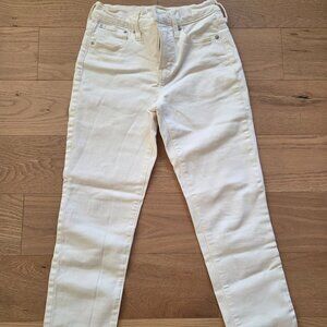 Madewell Petite Perfect Vintage Jean - Size 23P, White